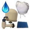 Gravity Water Filter Kit for DIY Purifier, Includes .2 Micron