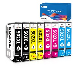 OINKWERE Pack of 8 502XL Cartridges Compatible with Epson 502XL Multipack Printer Cartridges for Expression Home XP-5150 XP-5100 XP-5155 XP-5105 Workforce WF-2860 WF-2865 WF-2880 WF-2885