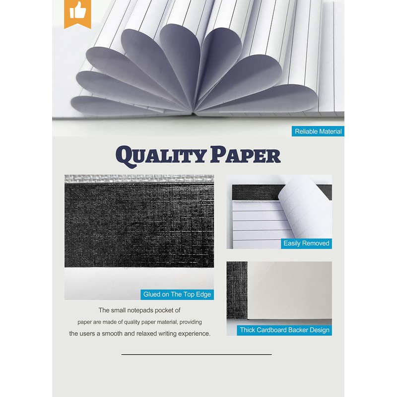10 Pack A6 Notepad Small Lined Writing Notepads 4 x