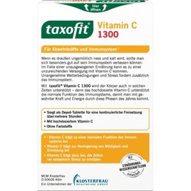 탁소피트 taxofit 비타민C 1300 태블릿(30개입) 56.9g Taxofit Vitamin C 1300 Tablets (30 Count) 56.9g