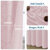 Lecloud Blush Pink Boho Shower Curtain 72x84 Inches, Modern Plaid