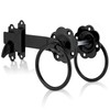 XFORT® Black Ring Gate Latch, Garden Gate Latch, Door Catch,