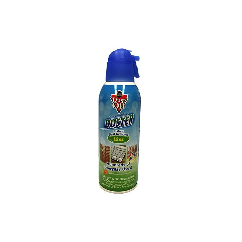 New 12 Pack Dust Off Compressed Gas Duster 12 oz
