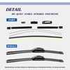 ZIXMMO QUALITY 21in + 20in Premium All-Season Windshield Wiper Blades