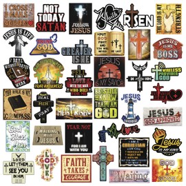 Christian Stickers - Show Your Love for Jesus with These Religious Stickers - Faith Stickers for Bible Journaling – Love God with Bible Stickers - Pack of 37