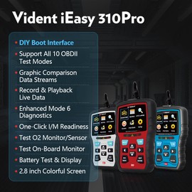 Vident iEasy310 Pro OBDII car diagnostic scan tool Read/Clear Codes I/M Tool