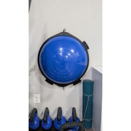 Wall Mount Kit, Black with Hardware, Exercise Ball Storage Bracket for Balance Trainer Ball