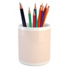 Ambesonne Valentines Day Pencil Pen Holder, Love Theme Pattern of