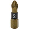 Wera Bi Torsion Insert Bit Extra Hard Pozidriv Tips PZ2 X 25mm (Pack of 10)
