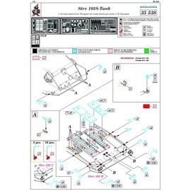 Eduard Photoetch 1:35 - Strv.103 S-Tank (Trumpeter) - EDP35538