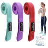 Beenax Long Resistance Bands (Set of 3), Fabric Exercise Bands