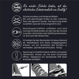 m2medien Senkly Elastic Shoelaces with Metal Capsule for Trainers - Purple -