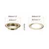 QUARKZMAN 20 Sets Eyelets with Washers 1 Inch Iron Eyelet
