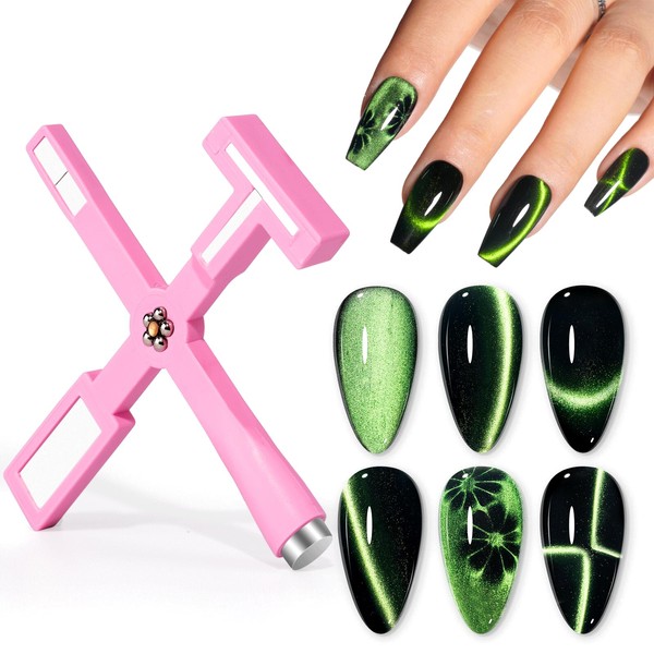 Gellen 5 in 1 Cat Eye Magnet for Nails, Multi-function