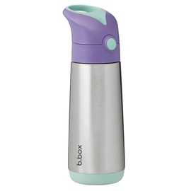 b.box 16.9 oz Insulated Water Bottle: Keeps Drinks Cold up to 15 Hours, Warm up to 8 Hours. Triple Wall Stainless Steel Kids Water Bottle. Dishwasher Safe (Lilac Pop, 16.9 oz)