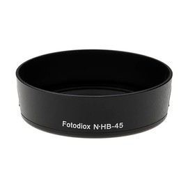 Fotodiox Lens Hood for Nikon 18-55mm f/3.5-5.6 (All Versions), Replacing Nikon HB-45 Snap-On Lens Hood