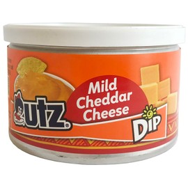 Utz Mild Cheddar Cheese Dip, 9 oz. Canister - Smooth & Creamy Cheese Dipping Sauce, Perfect for Chips, Pretzels, and Snacks, Ready-to-Eat Party Appetizer