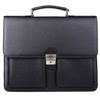 Jack&Chris Mens New PU Leather Attache Briefcase Traditional Messenger Lawyer