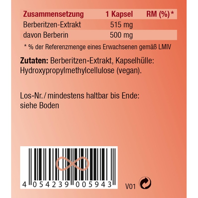 KOPP Vital® Berberin | 90 Kapseln | 56 g |