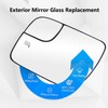 Leolarmen Driver Side Mirror Glass Compatible with 2011-2019 Ford Explorer