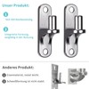 304 Stainless Steel Gate Hinges, Heavy Duty 2 Pack Wall