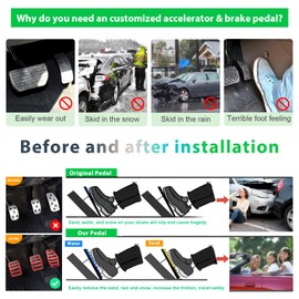 GAFAT 2018-2024 2025 Suzuki Jimny JB64 JB74 MT Accelerator Pedal Brake Pedal Footrest Footrests, Jimny 2023 Pedal Caps Cover, Suzuki Jimny Accessories [Manual Transmission] (Red)