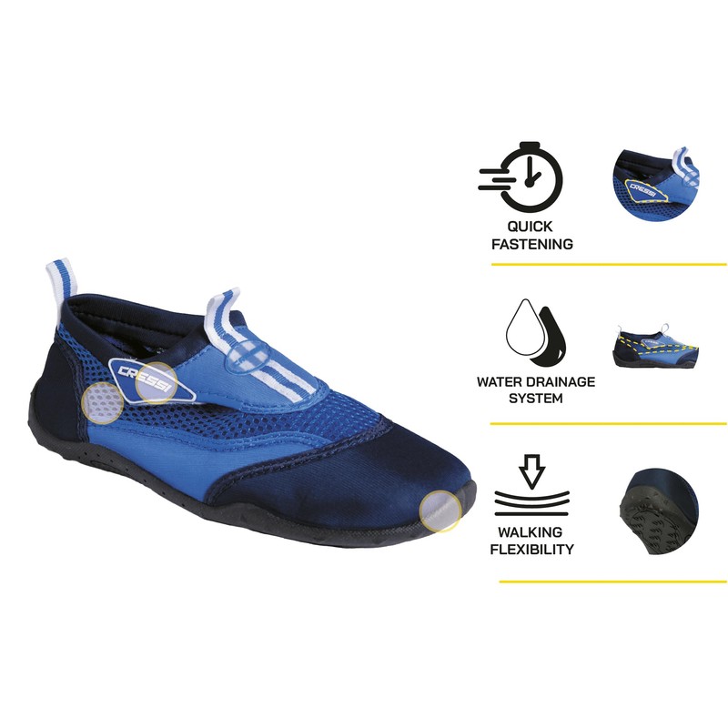 Cressi Unisex Reef Bathing Shoes, black, 39 eu