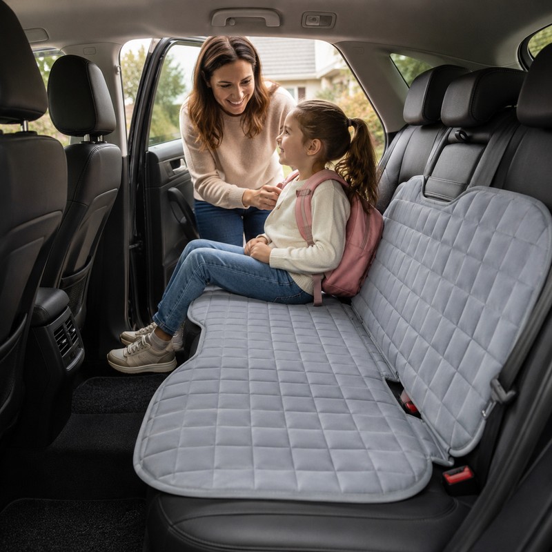 Universal Car Seat Cover Cushion Pad – Soft Flocking Fabric