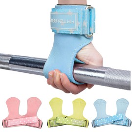 LARA STAR Correas de alta calidad para levantamiento de pesas para un máximo apoyo de agarre, guantes de peso muerto y almohadillas para orejas de agarre alternativas en fitness, gimnasio, entrenamiento de potencia como levantamiento de pesas y boleros (