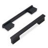 KOMOTIA 10 Pack Matte Black Cabinet Pulls 6-1/4 Inch Hole