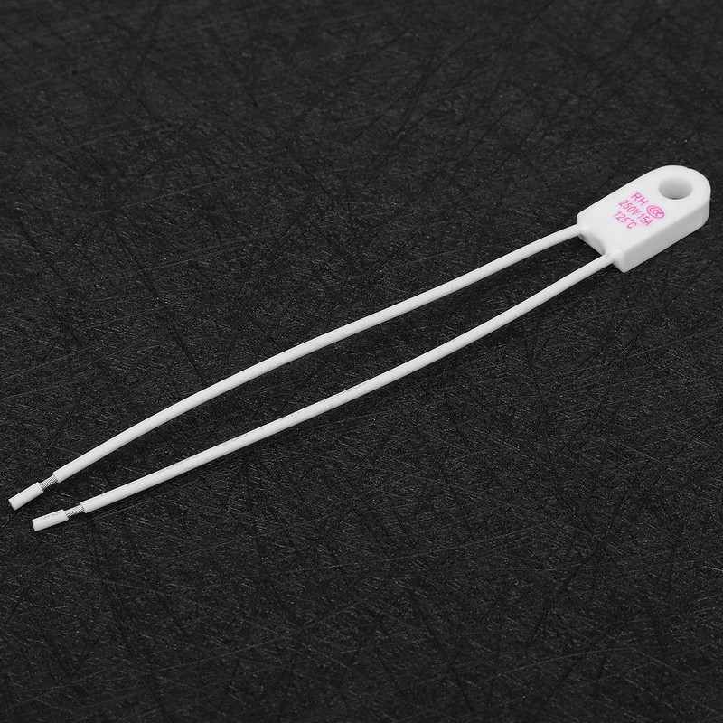 250V 15A Ceramic Thermal Fuse, Shutdown at 125°C, 4 Piece