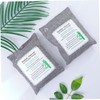 LALAFINA 4pcs Bamboo Charcoal Odor Absorber Air Purification Package Grey
