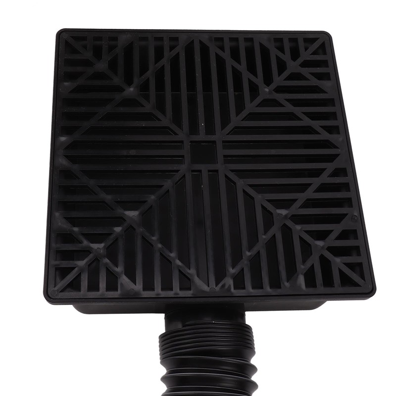 Black Gutter Downpipe Extensions, Collecting Basin, Low Profile, Downpipe Extension,