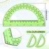 EBOOT Plastic Protractor Math Protractors 180 Degrees, 6 Inch, Pack