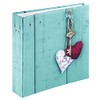Hama "Rustico" Photo Album, 100 white pages (50 sheets), Slip-in Album for 200 photos in 10 x 15 cm format, Love Key