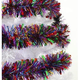 Christmas Concepts® 2 Metre Chunky/Fine Christmas Tinsel - Christmas Decoration Tinsel (Rainbow)