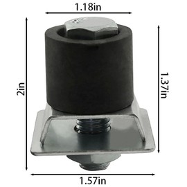 XGNG 2PCS Trolley Roller Limit Positioning Trolley Roller Wheels Limit Taller Strut Channel