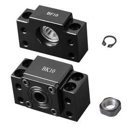 Befenybay - Soporte de extremo estándar BK10 + 1 pieza BF10 para piezas de máquina CNC SFU1204 tornillo de bola