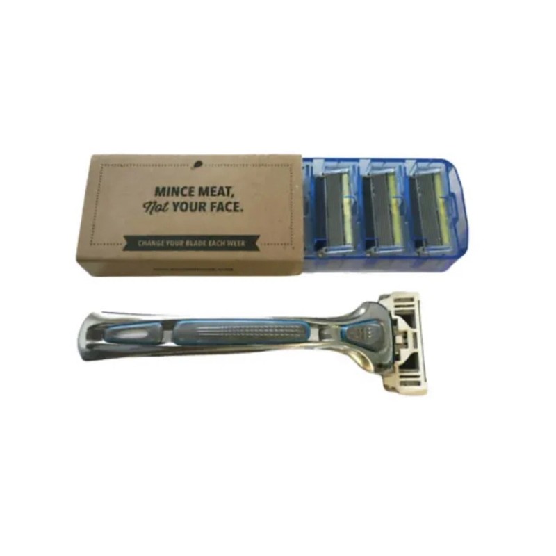 Dollar Shave Club Executive Razor Handle / 4 Cartridges (6