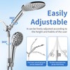 JONKEAN Dual Shower Heads with Handheld Spray Combo, 7.5" Big
