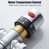 Fyeer 3-Way Thermostatic Mixing Valve, DN15 Temperature Control Bathroom Faucet