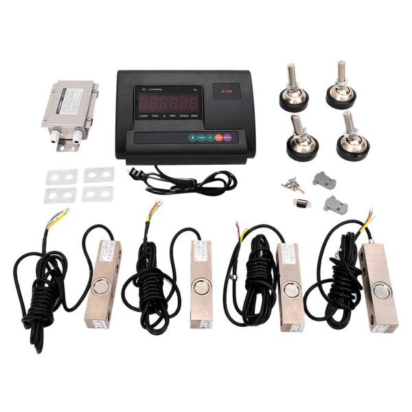 Livestock Scale Kit 2.5T/5000lb Stainless Steel Weighing Indicator 4-wire Junction