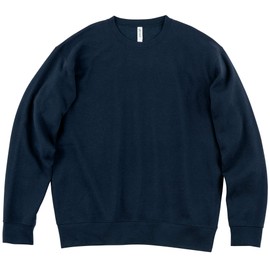 Glimmer 00346-AFC Men's Dry Fleece-Lined Sweatshirt, 10.0 oz, nvy, L