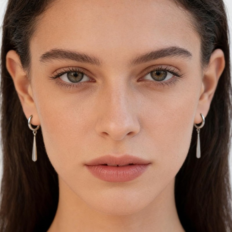 G23 Implant Grade Titanium Hoop Earrings for Sensitive Ears, Hypoallergenic