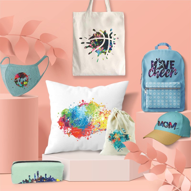 Tintnut Splash Heat Transfer Vinyl - 16 Sheets 10x12 Inch