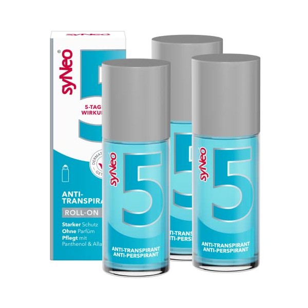 syNeo 5 Antitranspirant Roll-On, Anti Schweiß Deo für Damen und