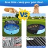 QH.HOME[2025 Upgraded Windproof] 87 inch Kiddie Pool Cover Round, Collapsible