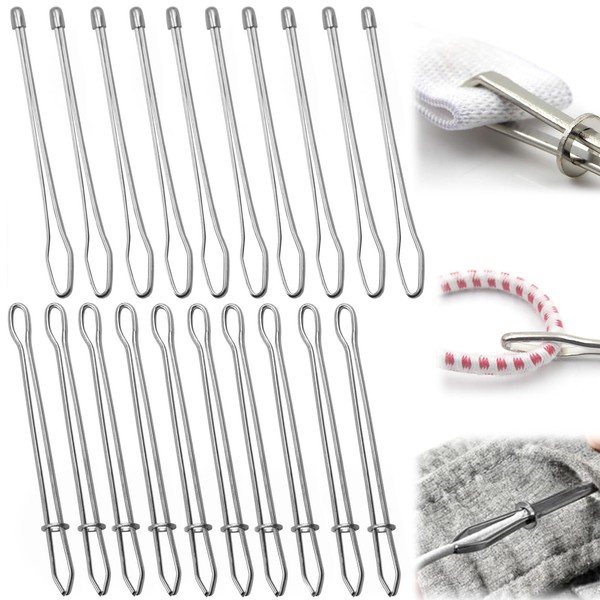 20 PCS Threader Metal Rope Threader Clip 2 Designs Easy