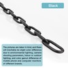 Helunsi Lighting Chain, 6 Feet Black Light Fixture Chain, Metal