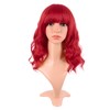 MapofBeauty 14 Inch/35 cm Short Wavy Curly Women Fresh Bright